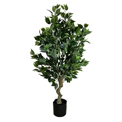 Imagen de Leaf Árbol Artificial Realista con Maceta, 100 cm, arbusto ficus