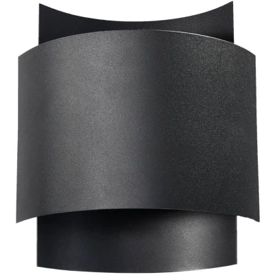 Imagen de SOLLUX lighting Aplique Acero Liso Diseño Elegante Minimalista Moderno para Dormitorio Salón Estilo Futurista Una Fuente de Luz GU9 A++ E 22/11/23 cm Impacto Negro