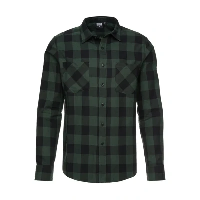 Imagen de Urban Classics Checked Camisa, Hombre, Talla: 3XL, Black/forest