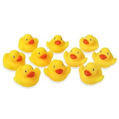 Imagen de Schramm® 10 Pack de Goma Pato Amarillo 5cm en Red