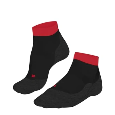Imagen de FALKE RU4 Endurance Short M SSO algodón anti ampollas fino 1 par, Calcetines para correr Hombre, Negro Black 3002, 44 45