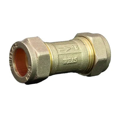 Imagen de Kudos Trading válvula de retención única 15 mm aprobada por WRAS, aislamiento unidireccional DZR evita el reflujo, construcción duradera (15 mm)