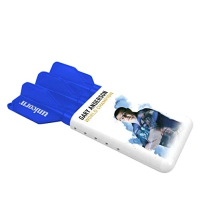 Imagen de Unicorn Gary Anderson Slider Estuche para Dardos, Unisex, Azul/Blanco, Estándar