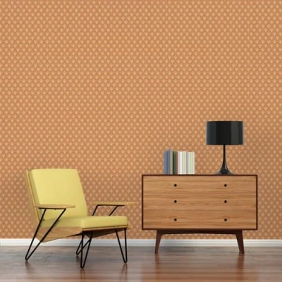 Imagen de A.S. Création Retro 70&#039;s Infinity Papel pintado Marrón/Amarillo/Naranja Chic 395384 8,50 m x 0,53 Pegar la pared