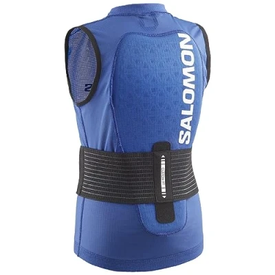 Imagen de Salomon Flexcell Pro Vest Chaleco Protector Espalda para Esquí Infantil , Protección Dorsal Snowboard Niños, Adaptable, Transpirable, Fácil de ajustar, Azul, Medium