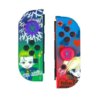 Imagen de Funda + grips FR TEC Switch Combo Pack DC Joker &amp; Harley Quinn JOK1001, Superficie Suave y Antideslizante, Ajuste Perfecto, Multicolor