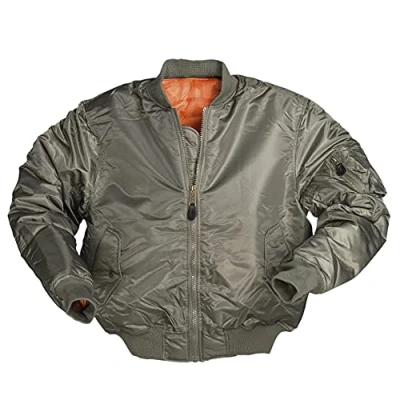 Imagen de Mil Tec Us Basic Ma1 Vuelo Chaqueta, Verde Oliva, L para Hombre