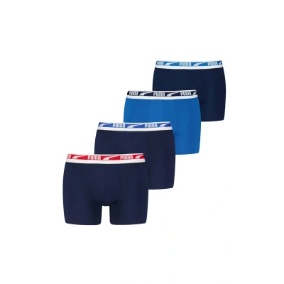 Imagen de Puma Everyday LOGO Boxer 4PACK ECOM Culotte, Hombre, Talla: Large, Blue combo