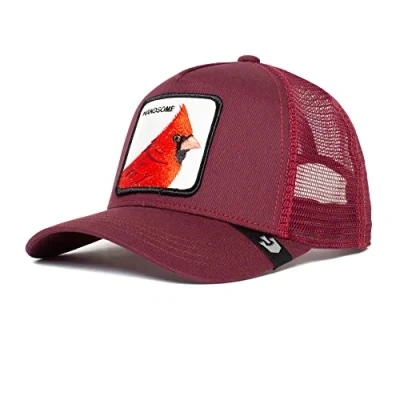 Imagen de Goorin Bros. Gorra Trucker Ajustable Unisex con Paneles de Malla The Farm, Maroon (Handsome Truckin), One Size