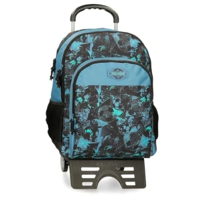 Imagen de Roll Road Soccer Mochila Escolar con Carro Negro 33x44x17 cms Poliéster 24,68L
