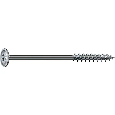Imagen de SPAX T STAR Plus 251010601805 Tornillo para madera, 6,0 x 180 mm, 100 unidades, cabeza de placa, rosca parcial, 4CUT, WIROX A3J