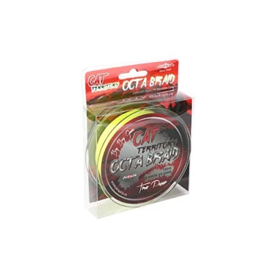 Imagen de Mikado Hilo Trenzado Cat Territory Octa de Siluro (0,40 mm a 0,70 Grosor, 150 m/0,40 mm/43,20 kg/Amarillo)