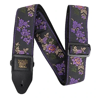 Imagen de Ernie Ball Classic Jacquard Guitar/Bass Strap Lavender Blossom