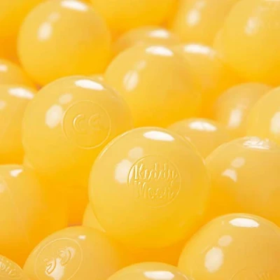 Imagen de KiddyMoon 100/6Cm ∅ 6Cm Bolas Colores De Plástico para Piscina Niños, Amarillo