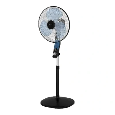 Imagen de Ventilador de pie Rowenta VU4420F2, 60 W, 1.3 m, 55 m3/min, 54 dB, 3 Velocidades, Función Antimosquitos, Silencioso, Negro