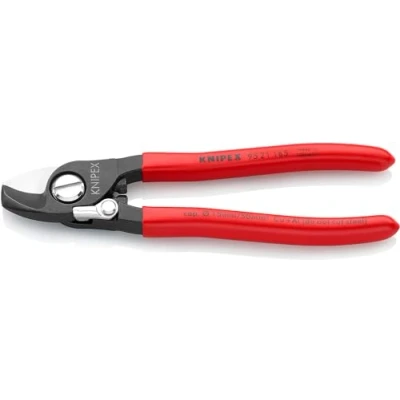 Imagen de Knipex Tijeras cortacables con muelle de apertura bruñido, recubiertos plástico 165 mm 95 21