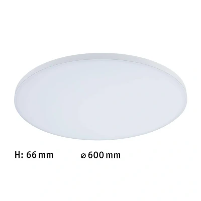 Imagen de Paulmann 79894 Panel LED Velora redondo 600mm 4000lm, White Switch, blanco, redondo, luminaria de techo, metal, 3000K