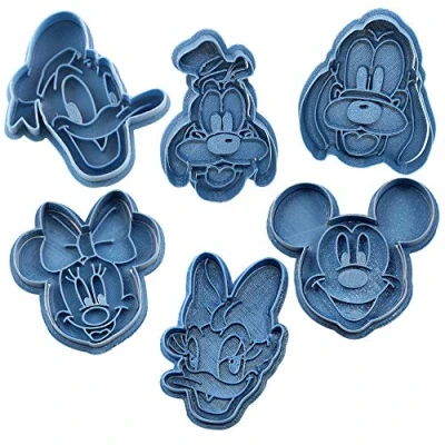 Imagen de Cuticuter Pack Disney Caras cortador de galletas, azul. 8x7x1,5cm