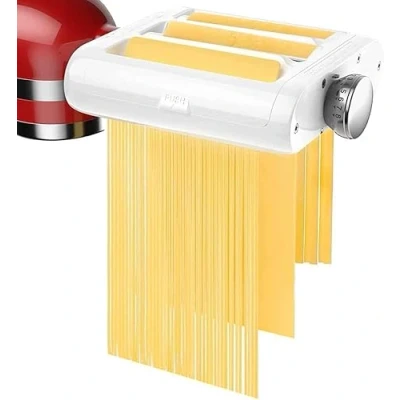 Imagen de Kit de pasta para batidora KitchenAid pie, accesorios 3 en 1, juego cortador espaguetis, grasa y pasta, con rodillo