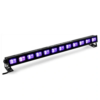 Imagen de BeamZ BUV123 Barra de Luz Ultravioleta (UV) con 12 LEDs 3W, Ángulo Haz 120, 61 cm Largo, Perfecta para Escenarios, Discotecas, Boleras, Luces Discoteca Casa, Halloween