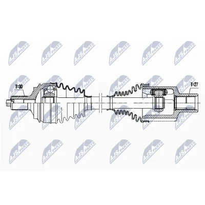 Imagen de Semi eje NTY NPW ME 146