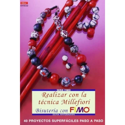 Imagen de Serie FIMO nº 22. REALIZAR CON LA TÉCNICA MILLEFIORI BISUTERÍA (CREA FIMO)