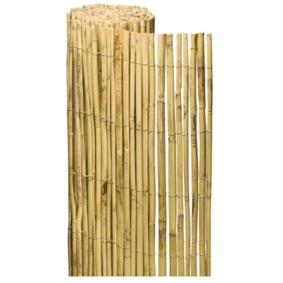 Imagen de Acomoda Textil Valla Natural Cañizo de Bambú Partido para Ocultación y Decoración Ambientes. Rollo Protector Visual Privacidad Balcón, Jardín Patio. (1,5x3 Metros)