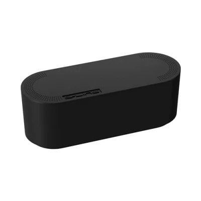 Imagen de D Line EU/CTUSMLB/SW Caja Organizadora de Cables, fabricada en ABS resistente a la electricidad, para guardar, ocultar y organizar cables manera eficiente Pequeña, Negro