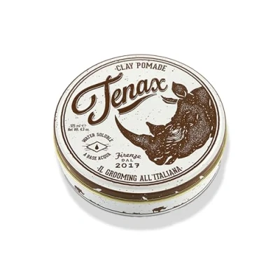 Imagen de Tenax Cera para el cabello (1 x 125 ml), fijador de pelo hombre con acabado mate, crema peinado fijación extrafuerte larga duración, un look natural
