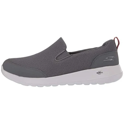 Imagen de Skechers GO WALK MAX CLINCHED, Zapatillas para Hombre, Gray Textile /Burgundy Trim, 43 EU