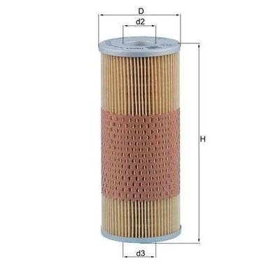 Imagen de MAHLE ORIGINAL OX 59 Filtro de aceite Cartucho filtrante MERCEDES BENZ: UNIMOG