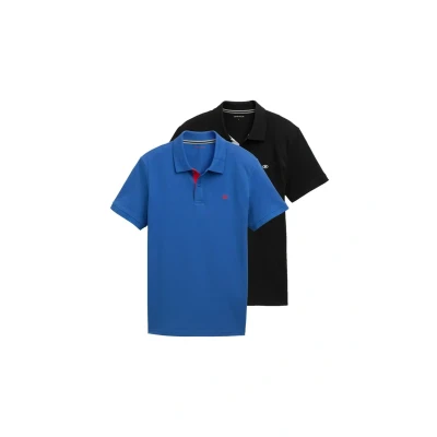 Imagen de TOM Tailor Doublepack Polo, Hombre, Talla: Small, Advanced blue