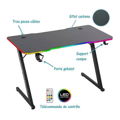 Imagen de Escritorio AMSTRAD AMS DESK120Z LED ASTR