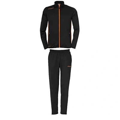 Imagen de Uhlsport Essential Classic Chándal, Hombre, Negro/Naranja Fluor, S
