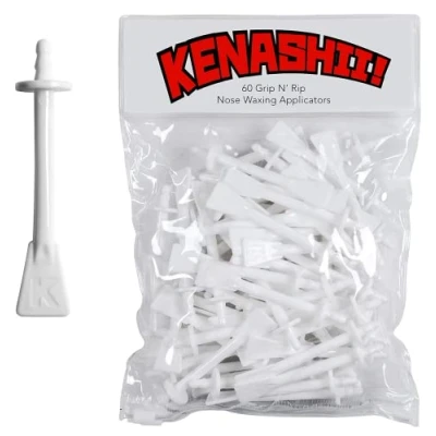 Imagen de 60 Agarra y Rasga de Kenashii palos aplicadores cera nasal para la eliminación continua del vello nasal. Barritas depilación mantener el nariz libre durante más tiempo.