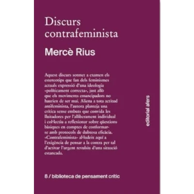 Imagen de DISCURS CONTRAFEMINISTA: 8 (Biblioteca de pensament crític)
