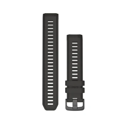 Imagen de Garmin Pulsera de repuesto silicona 22 mm, color gris pizarra, apta para la serie Instinct, fácil poner y quitar, cambio sin herramientas