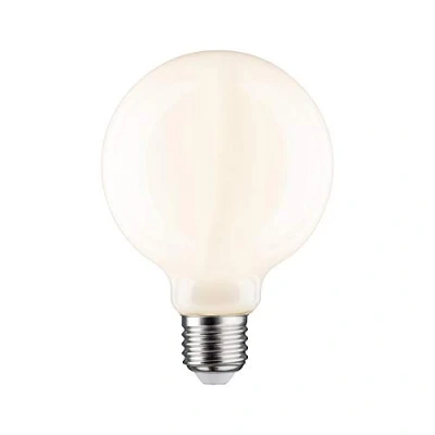 Imagen de Paulmann 28625 lámpara LED filamento G95 9 vatios clásico bombilla regulable opal 2700 K blanco cálido E27