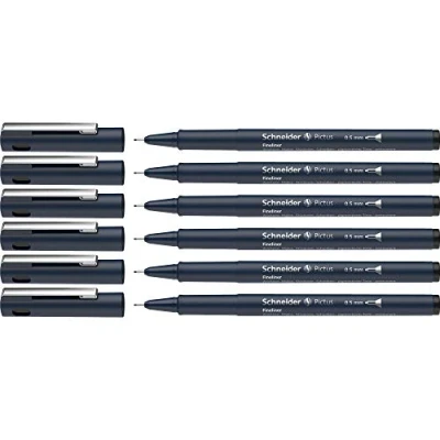 Imagen de SCHNEIDER FINELINER PICTUS 0,5MM NEGRO, 6 Unidades SH197501