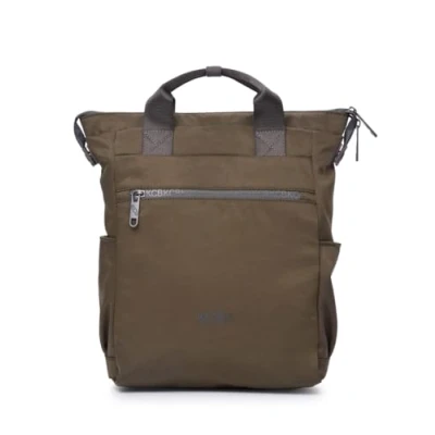 Imagen de KCB Mochila Grande Shine Diseño Compacto y Espacioso Compartimento Acolchado para Portátil Tablet Perfecta el Día a Asas Ajustables 100% Vegano Color Khaki