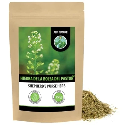 Imagen de Infusión de bolso pastor (250g), cortada, suavemente secada, 100% natural, para la preparación infusiones hierbas