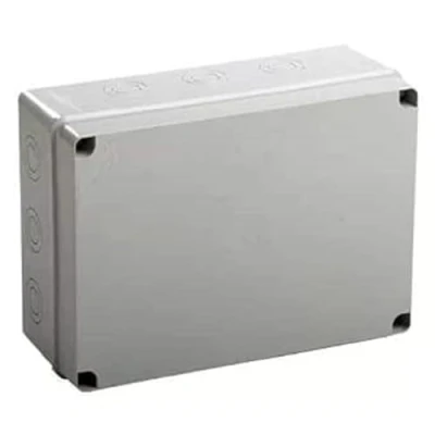 Imagen de IDE EX322 IP65 IP67 Caja Estanca de Derivación con Tapa Opaca y Entradas Pretroqueladas, Gris, 239mm x 328mm 129mm