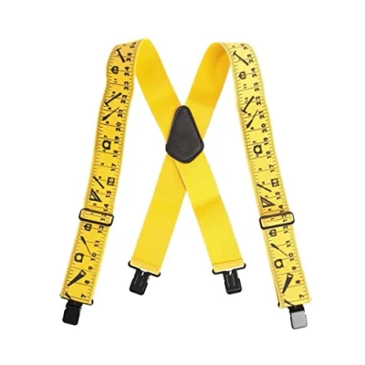 Imagen de kwb tirantes elásticos, 100 cm de largo, 5,1 ancho, correas cinta métrica, para hombre, longitud después estirarlos 160