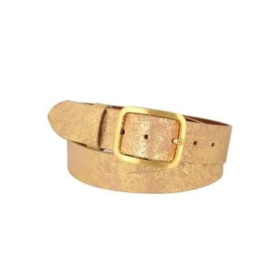 Imagen de MGM Cinturón para mujer, talla 95 cm, color dorado (gold used)