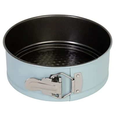 Imagen de wenco Premium Molde de acero al carbono, redondo, diámetro 18 cm, antiadherente, color verde menta (versión 2022)