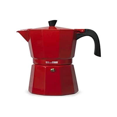 Imagen de IBILI Cafetera express Bahia Roja 6 tazas, 300 ml, Aluminio