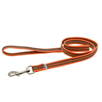 Imagen de Herm Sprenger Correa Reflectante de Nailon Goma Resistente para Perro, 6 pies, Control Seguridad, Mango Agarre Antideslizante, Giratorio 360 Grados, cómoda Perros pequeños y