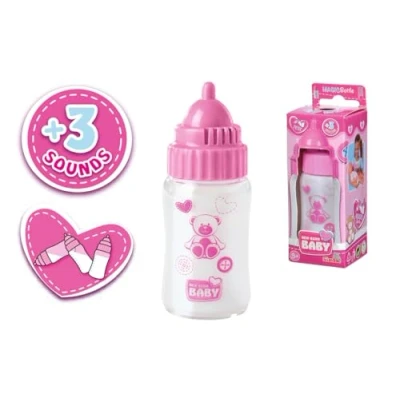 Imagen de Simba 105560009 New Born Baby Botella de Leche mágica con Sonido, desaparecida, 3 Sonidos para bebés, 13 cm, niños a Partir años