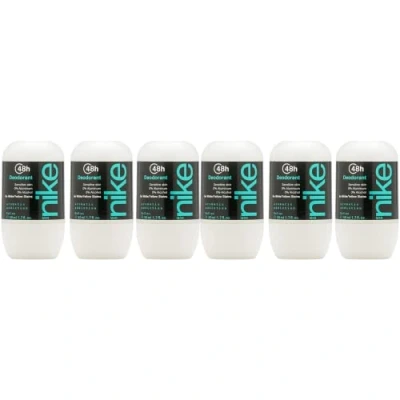 Imagen de NIKE Aromatic Addiction, Desodorante Hombre Roll On, Pack de 6 x 50 ml, Antimanchas para Piel Sensible, 0% Alcohol y Sales Aluminio, Larga Duración, Fragancia Amaderada Especiada