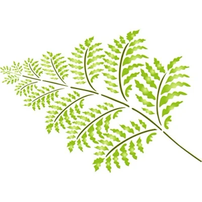 Imagen de Plantilla de pared reutilizable para helechos, 11,5 x 15 cm (S)